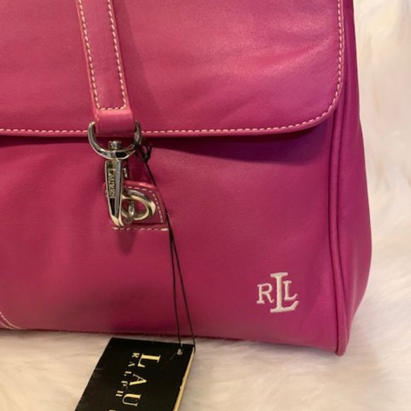 NWT Lauren by Ralph Lauren Leather Handbag - Picture 11 of 14